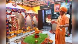 Yogi performs Mahanisha puja, prays for well-being of all