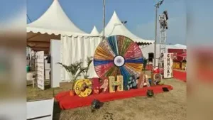 Kamlesh Kumar, an artisan who practises the Bawan Buti craft, said the patterns are created