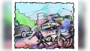 Two killed as truck runs over two-wheeler, pederstrian