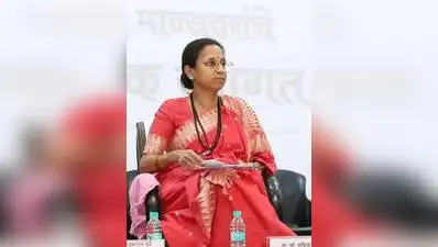 NCP (SP) MP Supriya Sule at Chhatrapati Sambhajinagar on Monday
