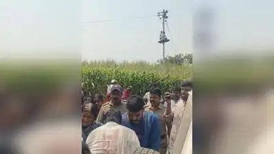 Some farmers poured petrol on themselves, while others climbed an electricity pole as officials