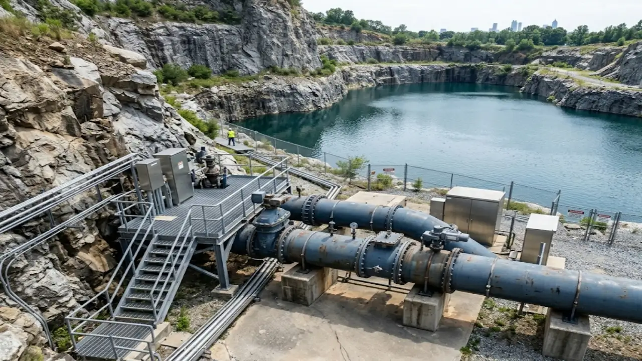 In 2020, Atlanta began filling Bellwood Quarry with 9.1 billion litres of water, creating