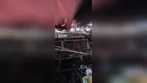 The AC dome on SP Ring Road in Ahmedabad had been under construction for nearly two months