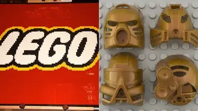 In 2001, LEGO released just 30 gold Kanohi Hau masks; 23 years later, Pennsylvania Goodwill staff
