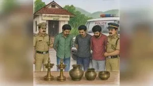 Idukki : Vandiperiyar Police arrested three persons within 12 hours of a theft at Anjilikavu