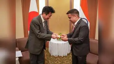 21, 2026, Gujarat Deputy Chief Minister Harsh Sanghavi during a meeting with Japan’s Marubeni