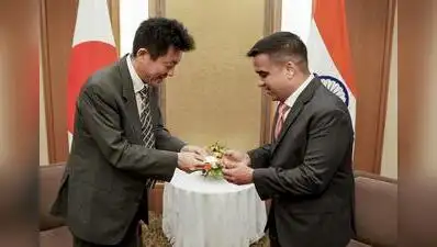 21, 2026, Gujarat Deputy Chief Minister Harsh Sanghavi during a meeting with Japan’s Marubeni