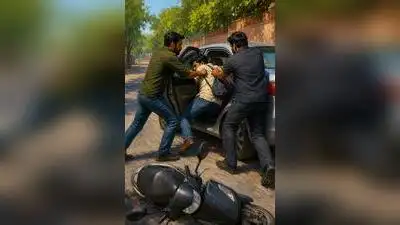 An angadia employee was kidnapped and robbed of Rs 34 lakh in cash by two unidentified men