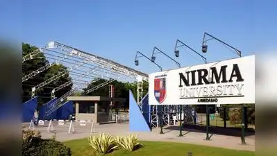 Students of Nirma University staged a ‘Black Day’ protest near the Law Building on Thursday