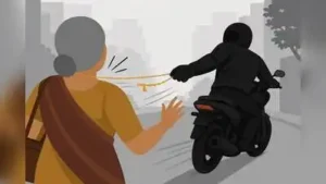 Pune: A motorcycle-borne man allegedly snatched a 70-year-old woman’s gold chain worth Rs3 lakh