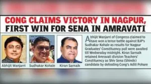 For Mahayuti there was much cheer in Amravati with sitting MLC Kiran Sarnaik retaining Amravati