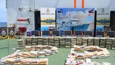 Coast Guard intercepted and stopped the dhow, following which ATS and Coast Guard personnel