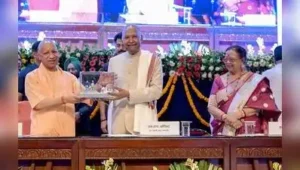Lucknow: Former President Ram Nath Kovind on Wednesday praised UP govt for the development