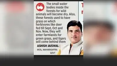 “The small water bodies inside the forests for wild animals will become dry