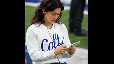 Carlie Irsay-Gordon may have had one of the most entertaining jobs on the Colts' sideline