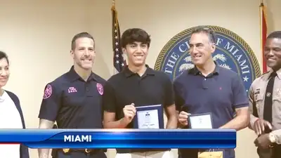 Miami high school senior chased a thief after hearing a woman scream; despite being pepper-sprayed