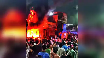 The fire caused extensive damage to decoration material and other goods stored in the shop