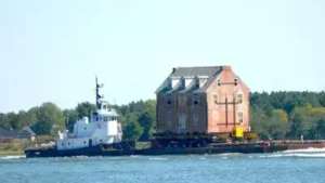 In 2019, a Maryland family moved a 255-year-old mansion 50 miles by barge; the 4,000-square-foot