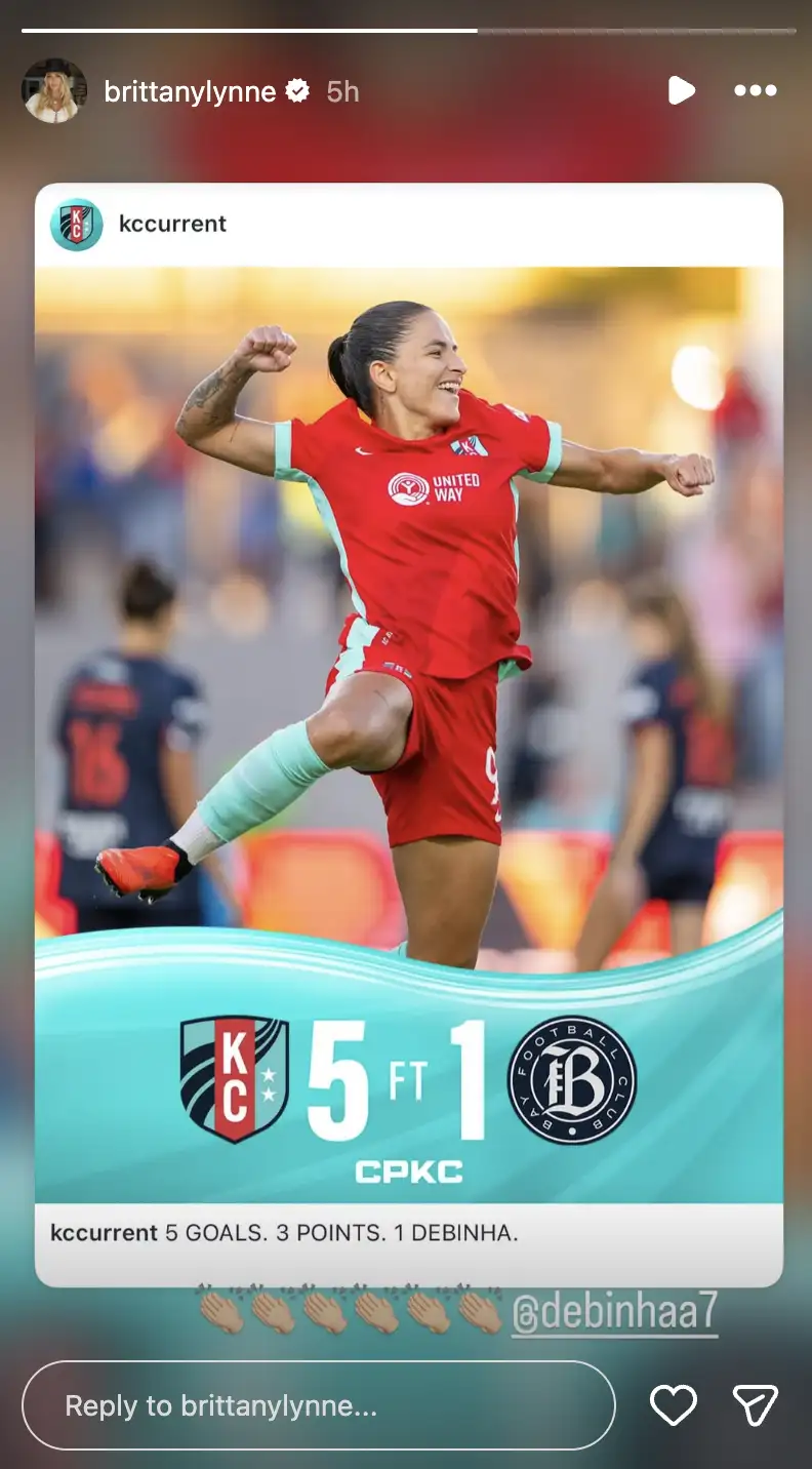 Brittany Mahomes had plenty to celebrate this weekend as the Kansas City Current delivered one