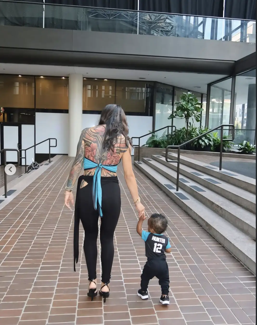 Travis Hunter, Leanna Lenee (Image via IG/X)