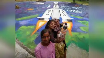 Students taking selfie capturing a rangoli showcasing India’s: The wider industry impact