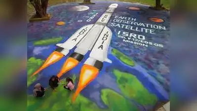 Students taking selfie capturing a rangoli showcasing India’s: The wider industry impact