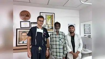 Krishna Singh who shed 20 kilos to be able to donate a part of his liver to his father