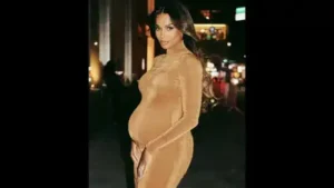 Because of her growing baby bump, but also because of the eye-catching diamond ring she
