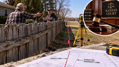 Neighbours fought over a 65-year-old fence in Kansas; court ruled that the surveyed property line