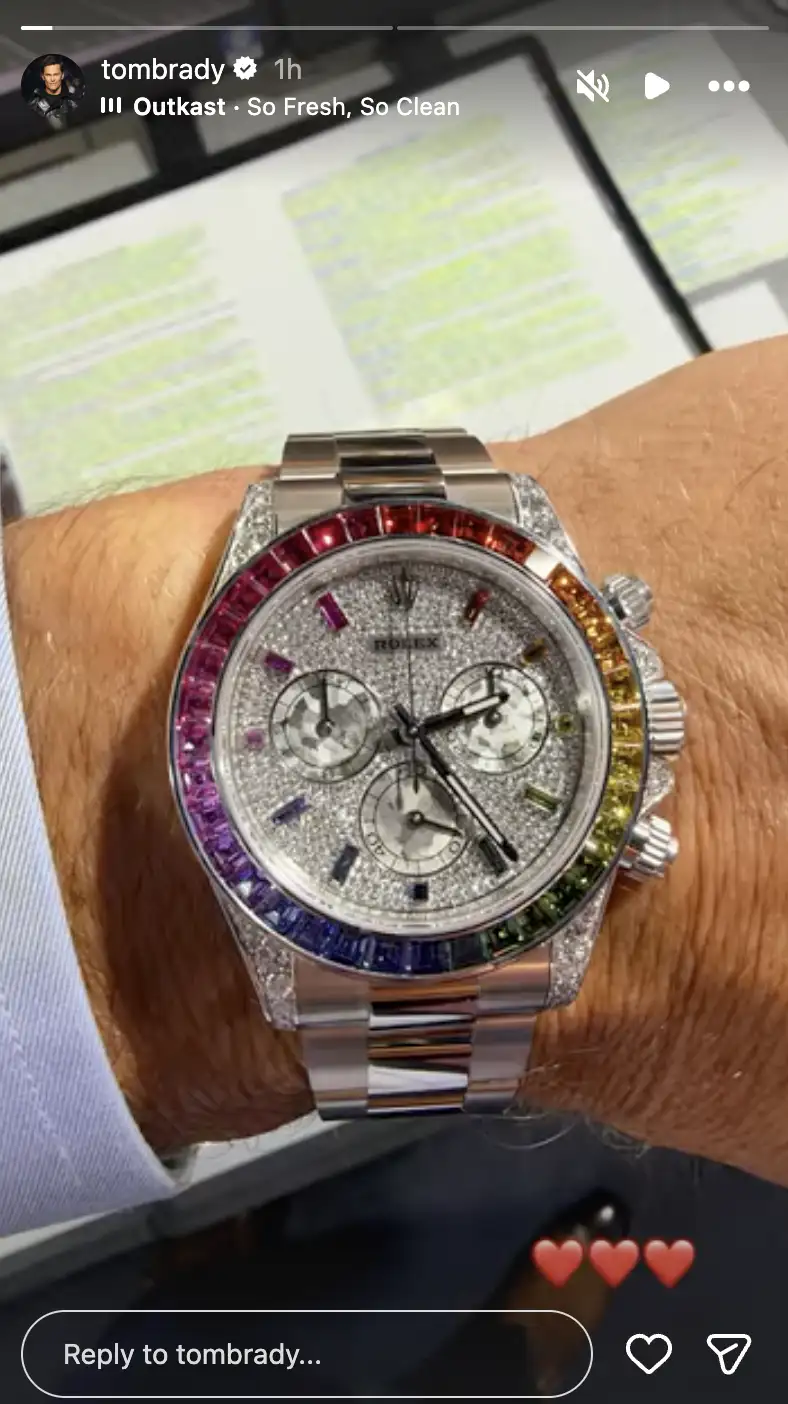 For now, Brady's latest watch has offered fans another glimpse into his luxury collection