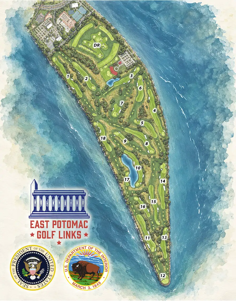 Donald Trump plans a 15-month makeover of Washington’s East Potomac Golf Links