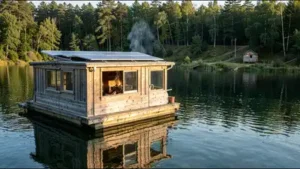 Two Massachusetts friends bought a sunken pontoon boat for $4,000 and spent 14 months turning it