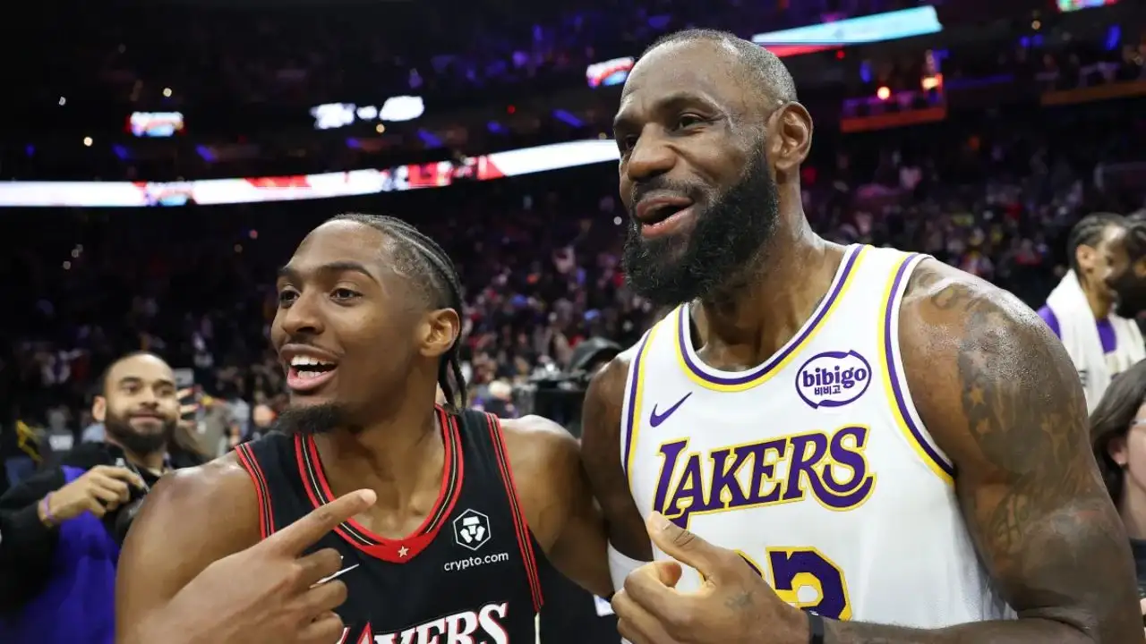 LeBron scored 16 points, and Bronny played 2 minutes and 41 seconds with one rebound