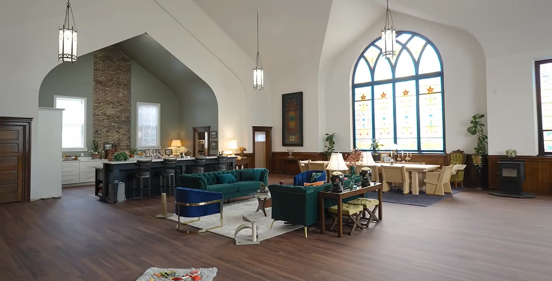 Whitney Anderson, 45, bought a 128-year-old abandoned church in Michigan for $45,000 and is
