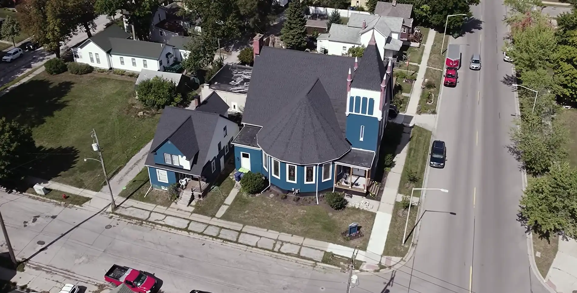Whitney Anderson, 45, bought a 128-year-old abandoned church in Michigan for $45,000 and is