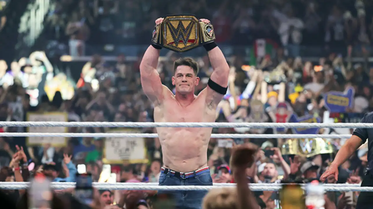 John Cena’s wrestling career has taken him from packed arenas to film sets, but a different
