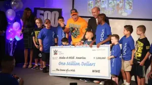 John Cena’s wrestling career has taken him from packed arenas to film sets, but a different