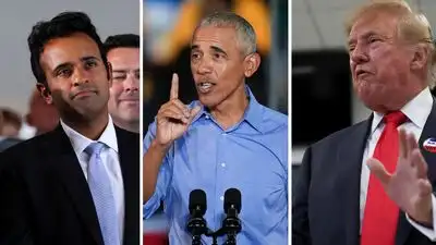 Obama focused much of his criticism on Republican gubernatorial candidate Vivek Ramaswamy