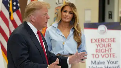 US President Donald Trump voted in Florida’s midterm elections on Saturday, saying he had