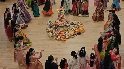 Two British Indian Telugu Hindu men were assaulted during a Dussehra and Bathukamma celebration