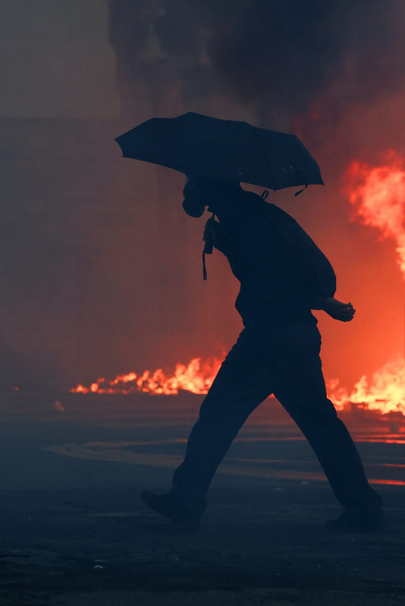 Anti-establishment demonstrations turned violent in France and Spain on Saturday