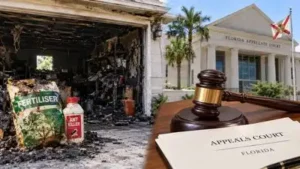 In 2018, fertiliser and ant killer in a Florida garage spontaneously combusted; appeals court