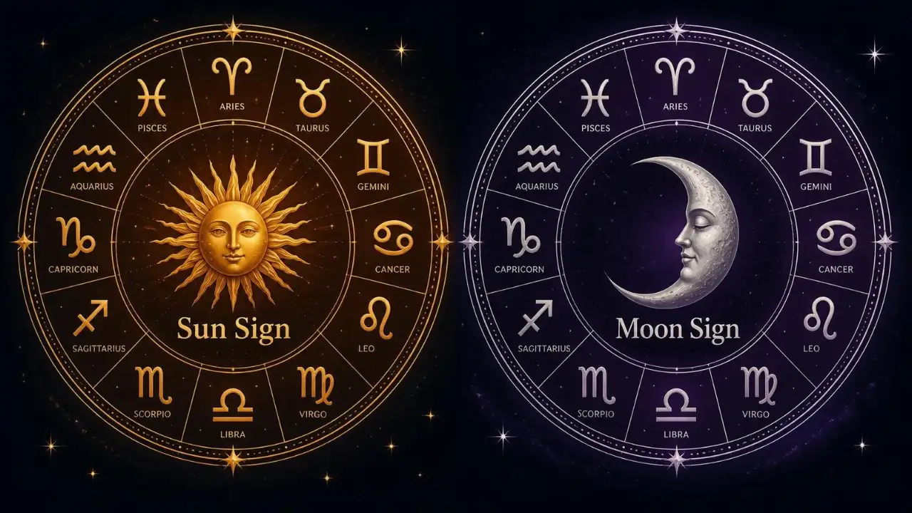 What is the difference, and which one should you read? — Sun sign, Moon sign, and rising sign