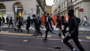 Milan descended into chaos on Sunday as hundreds of masked: The wider industry impact