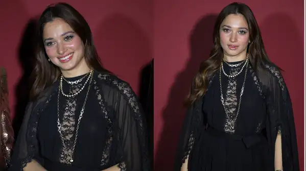 Tamannaah Bhatia made an impressive entry into her dark romance era at the ELIE SAAB x H&M