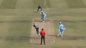 Chad Laycock made history on Tuesday by becoming the first bowler to take five wickets