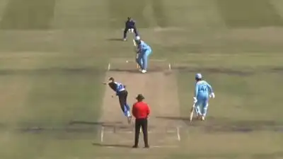 Chad Laycock made history on Tuesday by becoming the first bowler to take five wickets