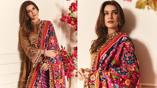 From Gujarat's weaving to the mirror embellishments, Kriti Sanon’s latest ethnic outfit