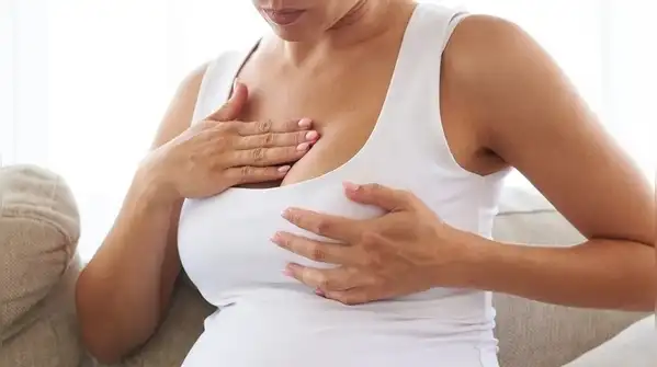 Because so many symptoms, like a sore chest, mood swings, or a bout of tiredness, show up both