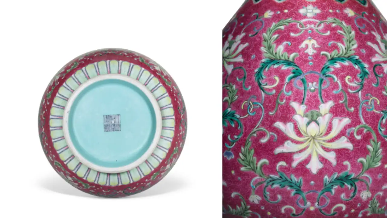 A 37-centimetre Qianlong vase appeared in a Cornish property brochure; it later sold at Sotheby's